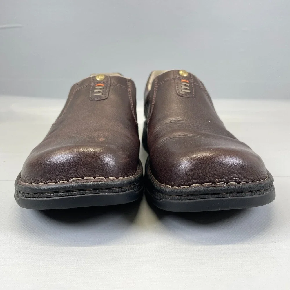 Merrell World Legend Stollen Loafers Mens Size 10.5 Brown Leather Slip On Shoes